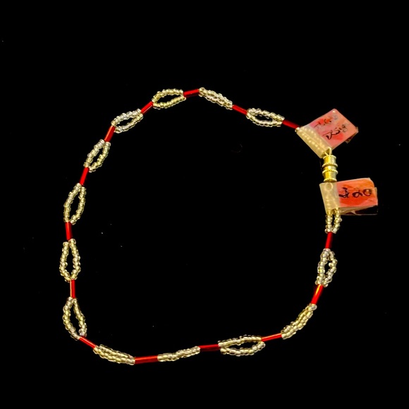 Sterling silver glass beaded handmade necklace and earrings - Picture 1 of 4